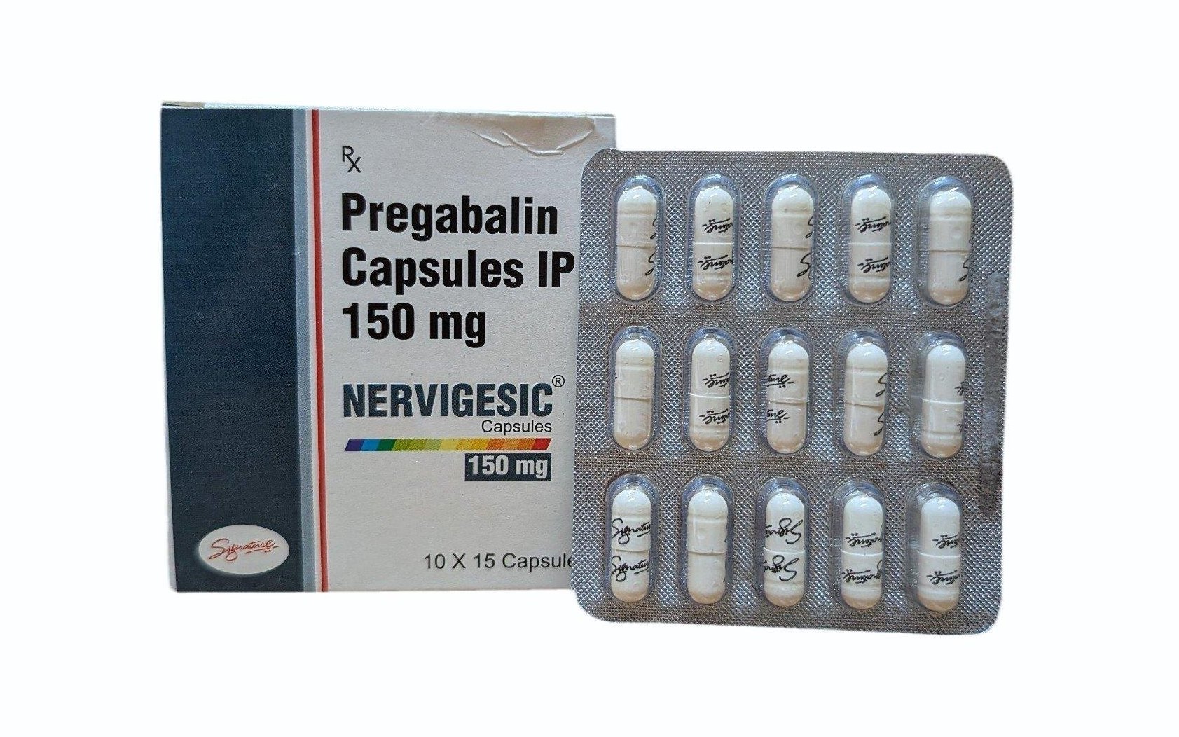 Nervigesic Pregabalin Capsules 150Mg - Shelf Life: 24 Months