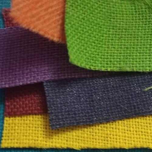 Plain Multi Colour Jute Fabrics - 100% Jute, Customized Size, Multi Colour | Light Weight, Durable, High Strength, Perfect Finish