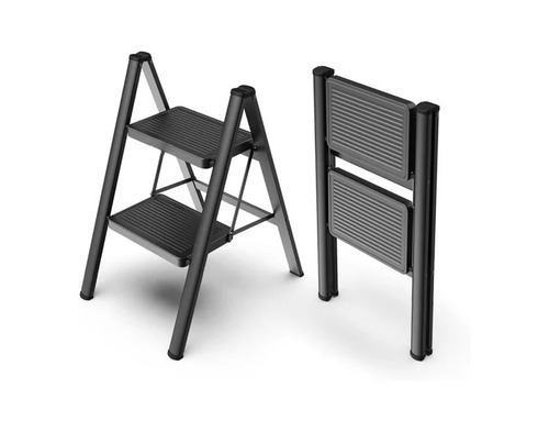 Black MS 2 Step Folding Ladder