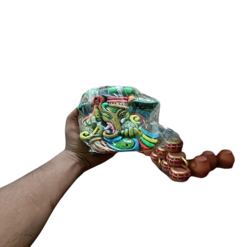 Clay Pan Stand - Round Clay, Custom Size | Handmade Home Decoration, Box Packaging