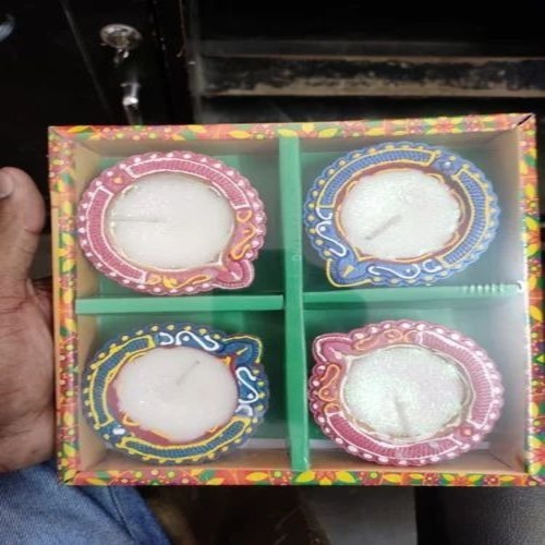 Decorative Diyas With Wax