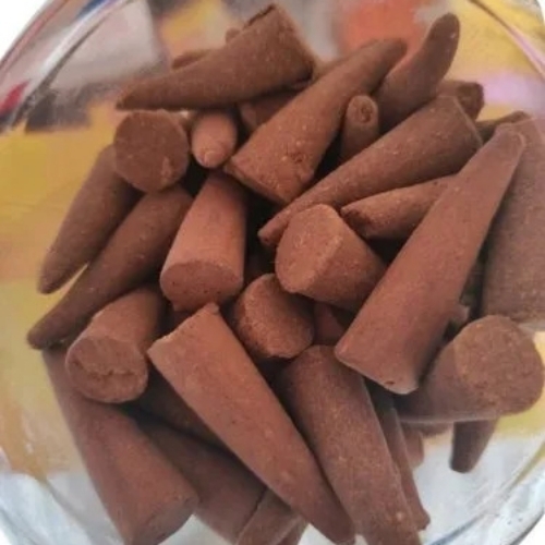 Dhoop Batti - 1.5 Inch Round Brown Stick, 30 Min Burning Time | Eco-Friendly Solid Religious Worship Use