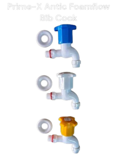 Foamflow Bib Cock - PVC, Various Sizes, Multicolor | Durable, Glossy Finish, Wall Mounted