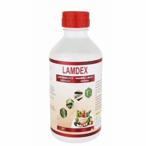 Lamdex Lambda Cyhalothrin 2.5% EC Insecticide - 500ml, 1ltr White Liquid, 96% Purity