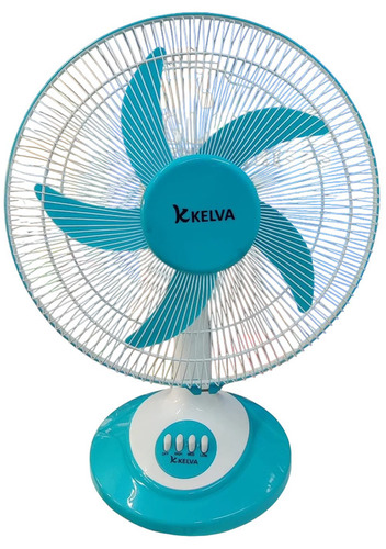 Plastic Table Fan - Color: Blue