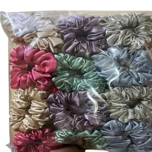 Pure Satin Silk Scrunchies Xxl Rubber Band