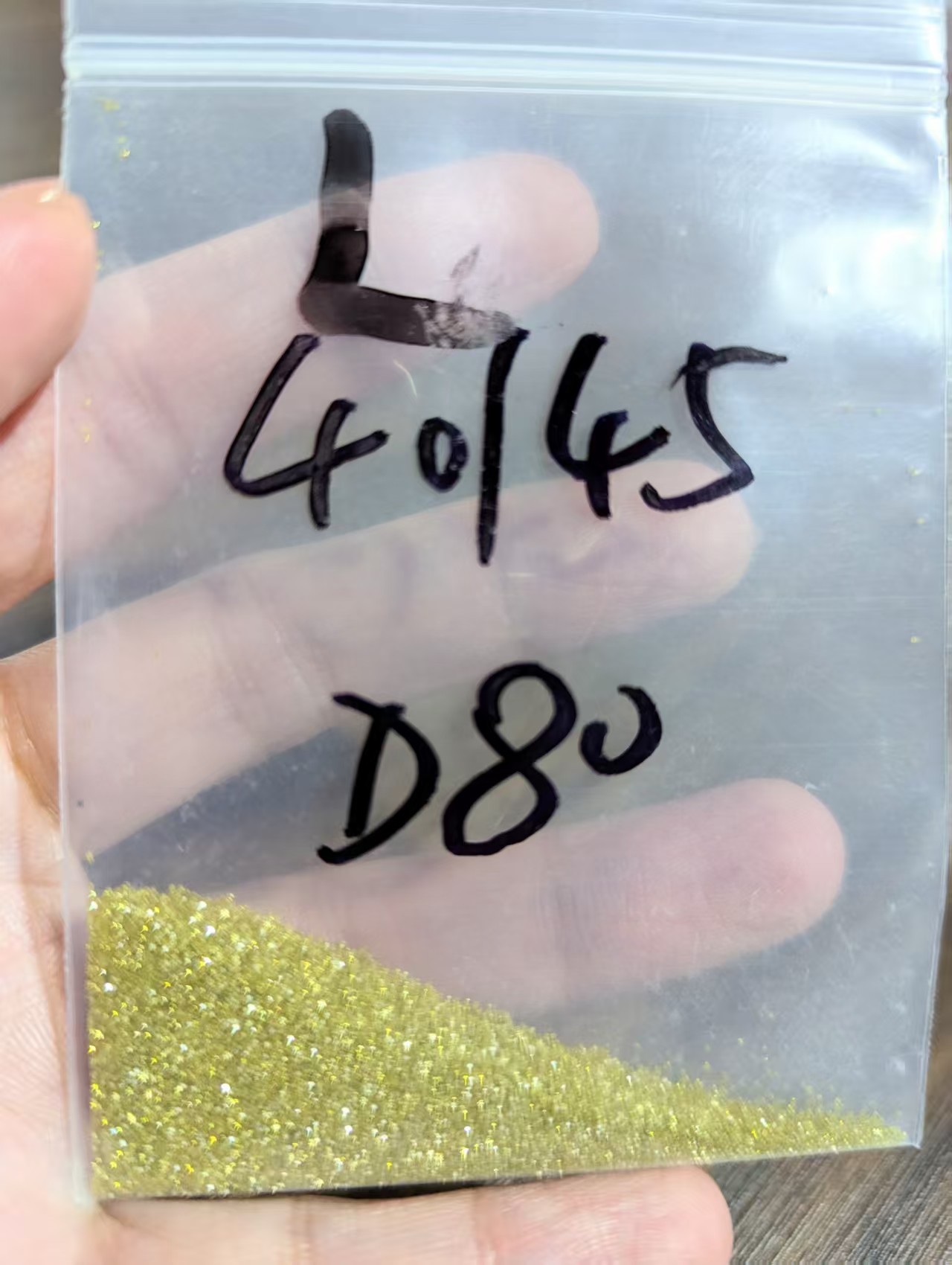 Synthetic Diamond Powder 40/45 - Color: Yellow