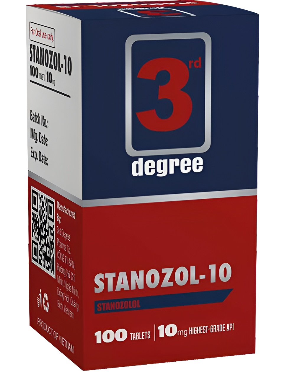 3rd Degree Stanozolol, 100 Tabs - Dimension (l*w*h): 12*15*8  Centimeter (cm)