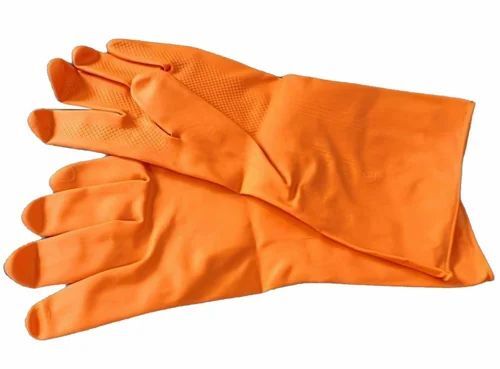 Acid Alkali Hand Gloves - Rubber, Multicolor | Durable, Comfortable, Fine Finish, Standard Design