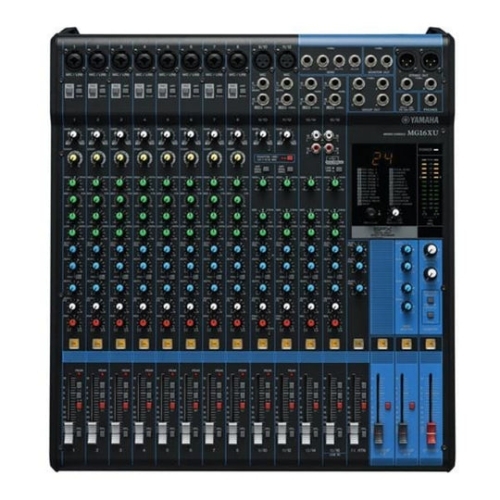 Audio Mixer - Metal, Black, 16 Channels, 220V | Low Impedance, Heavy Duty, 1 Year Warranty