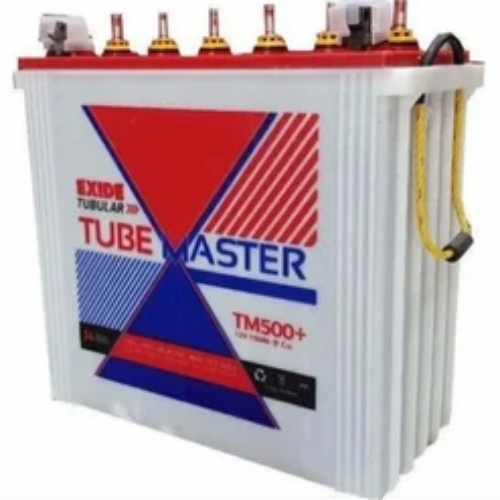 Exide Tubular Battery - Plastic Material, Standard Size, 12V | Durable Acid Lead Heavy Duty Electric Battery