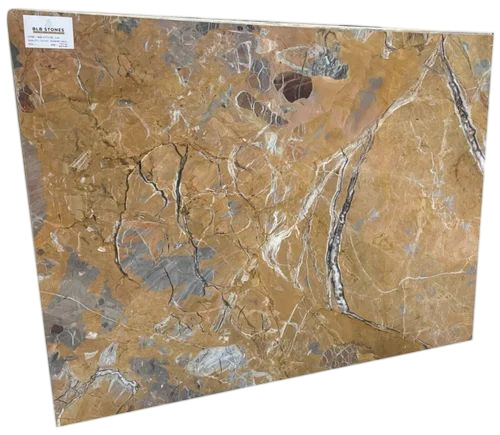 Imported Granite Slab - Solid Yellow 20mm Polished Slab, Durable Fine Finished Rectangle