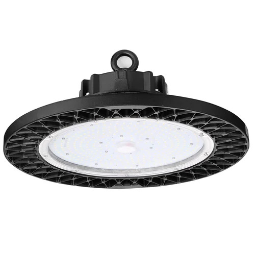 LED Hi Bay Lights - Clear PC Lens, Black, Single Phase | Mercury Free, Heat Dissipation, Wet Location Suitable
