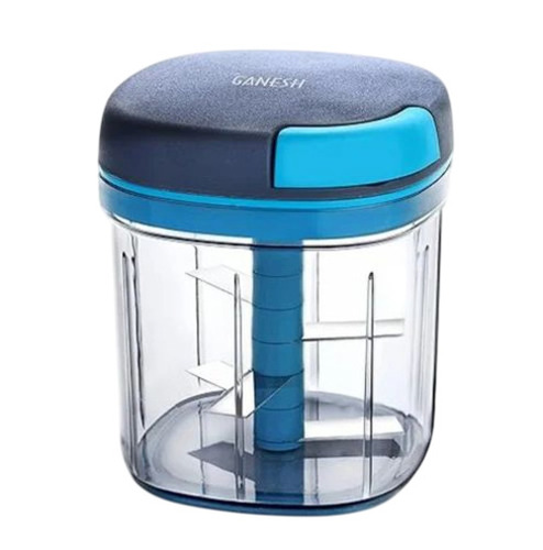 Master Vegetable Chopper - ABS Plastic, 250 ML, Multiple Colors | Manual, Portable, PVC Lid