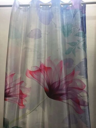 Off White Digital Printed Curtain
