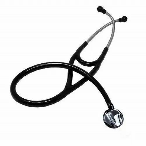 Poct Cardiology Stethoscope - Standard Size, Black, Eco Friendly Box | Easy To Operate, Portable