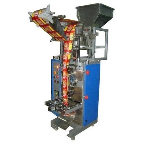 Pouch Packaging Machine - Metal, Silver, 440 Volt Electric Power | PLC Control, Automatic, Heavy Duty