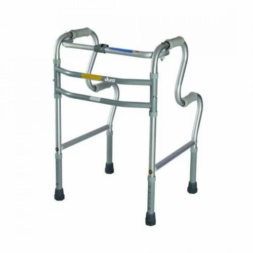 Step Patient Walker 2939 - Steel, Standard Size, Silver | Comfortable, Portable, Foldable No, 1 Year Warranty
