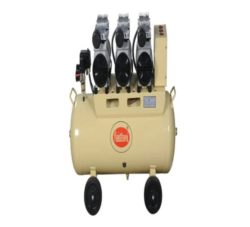 3 Hp Oil Free Air Compressors - Yellow, Black, Electric Drive | Industrial Use, Oil-free Air Quality