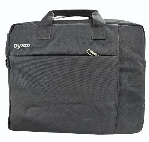 Canvas Laptop Bag - Canvas Material Customized Size Black Color Shoulder Length Handle Zipper Closure Printed Pattern | Biodegradable Moisture Proof Recyclable Security Shock Resistance