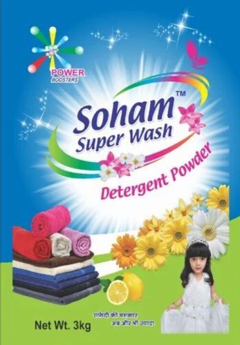 Cleaning Detergent Powder - 3 Kg Polybag, White | Eco-Friendly, Fresh Scent, Machine Wash, Soft Water