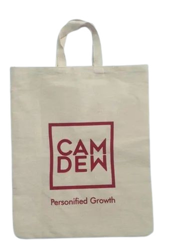 Cotton Cloth Bag - Cotton Fabric Customized Size White | Handled Printed Open Closure 2 Kg Capacity