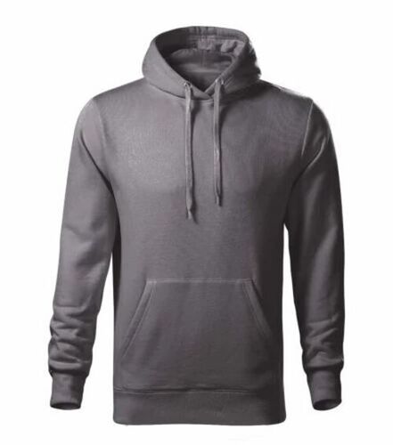 Men Dark Grey Cotton Pullover Hoodie - Regular Fit, Full Sleeves, Machine Washable | Breathable, Quick Dry, Anti UV, Soft, Comfortable