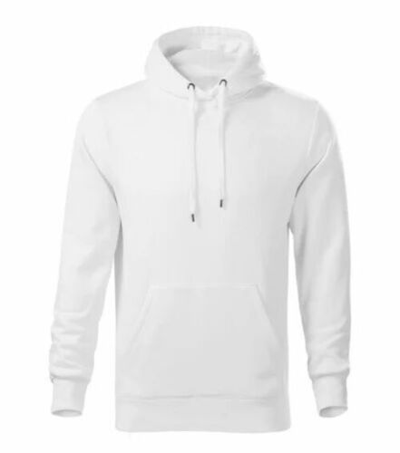 Men White Cotton Hoodie - 320 GSM, Full Sleeves, Regular Fit, Winter Wear | Breathable, Anti UV, Quick Dry, Machine Washable