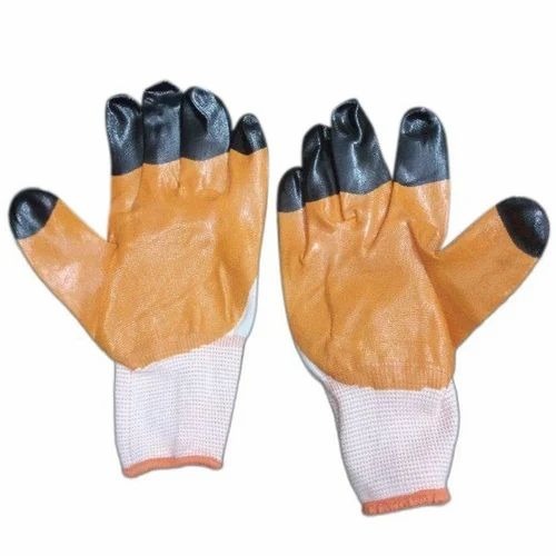 Nitrile Gloves - Nitrile, Standard Size, Multicolor | Nylon Fabric, Plain Pattern