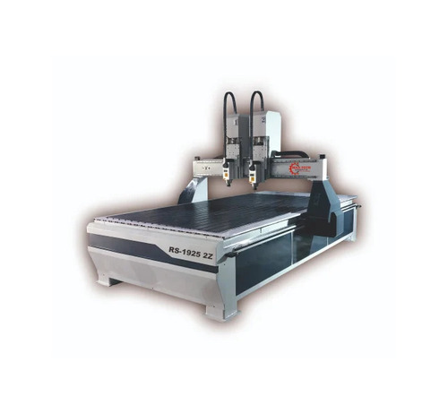 RS-1925 2Z CNC Wood Carving Machine - Wood, 1300x2500x300 mm, White Black, 6 kW Spindle | Automatic, High Precision, High Speed, Servo Motor, PLC Control
