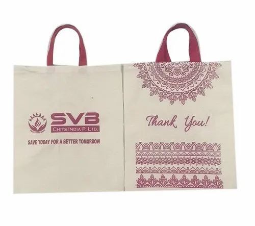 Wedding Return Gift Cotton Bag - Cotton Fabric, Customized Size, Printed Pattern | Handled, Open Closure, 15 Kg Capacity