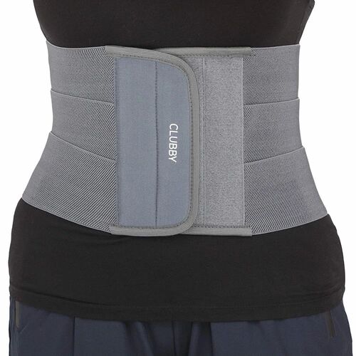 3 Inch Abdominal Belt - Standard Size, Gray, Box Packed | Comfortable, Skin Friendly, Foldable