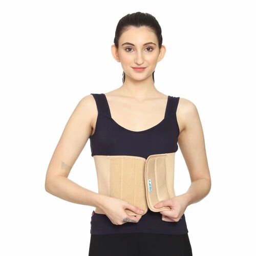 8inch Beige Body Back Support Belt - Standard Size, Beige Color | Comfortable, Skin Friendly, Foldable, Durable, Box Packaged