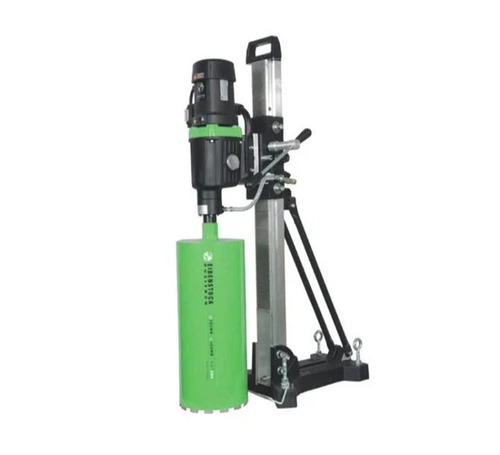 Diamond Core Drill Machine KDB 350-3 - Metal 995mm Column Black Green 3000W Power Input Semi-Automatic
