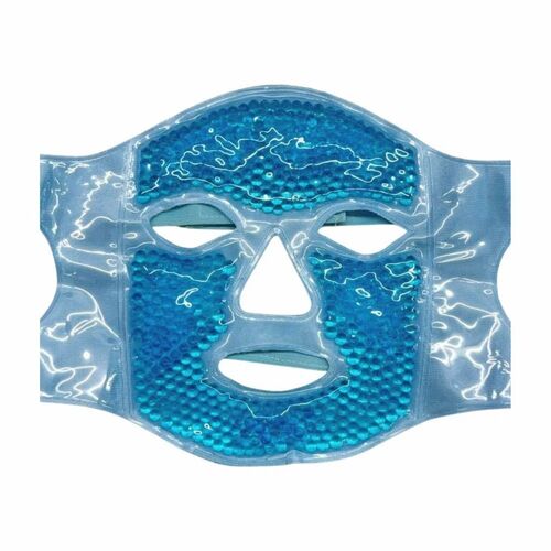 Gel Beads Face Mask - Blue, Standard Size, Box Packed | Skin Friendly, Multiple Use, Eco Friendly