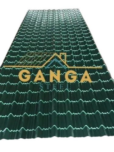 Green Tiled Profile Roofing Sheet