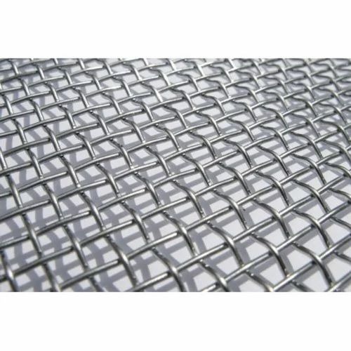 Heavy Wire Mesh - Stainless Steel 304 6mm, Silver Polished Steel Mesh