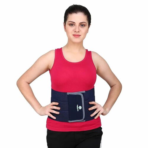 Longlife Abdominal Belt - Standard Size Blue, Boxed | Comfortable, Skin Friendly, Foldable, Durable
