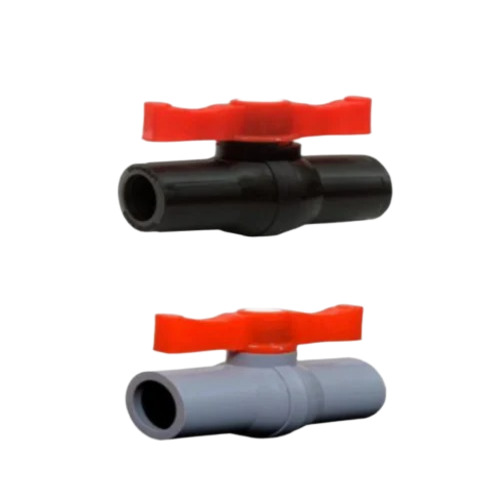 Pp Grey Solid Ball Valve