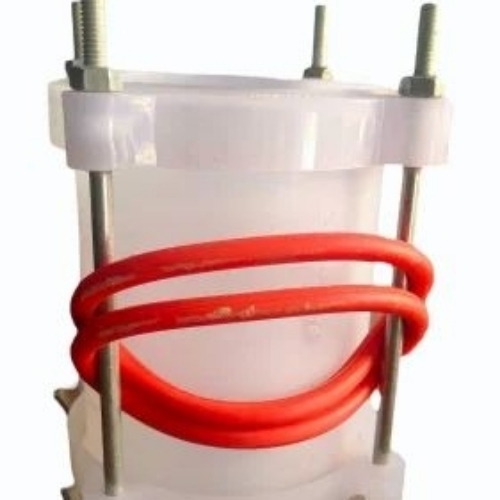 Pvc Long D Joint - PVC 4 Inch, White and Orange, Polish Finish | Powder Coated Surface, Industrial Use