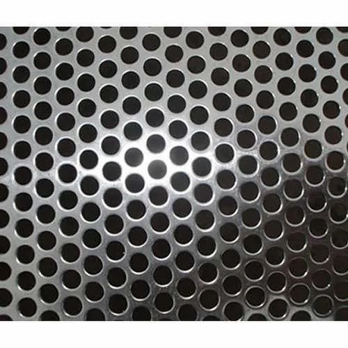 Thickness 4 Mm Round Hole 2 Mm Stainless Steel Sheet - Silver Good Quality Industrial Use