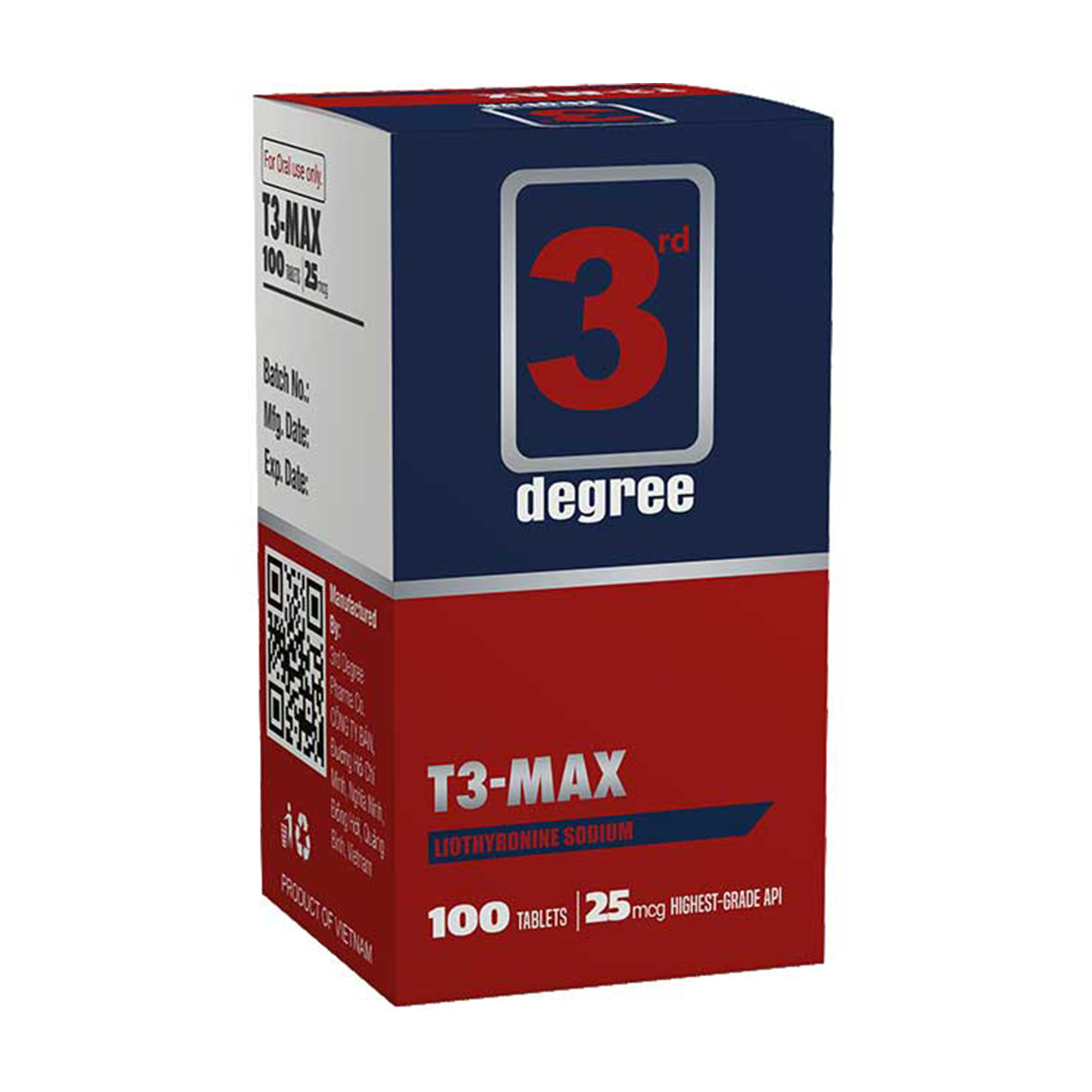 3Rd Degree T3, 100 Tabs - Dimension (L*W*H): 20*15*8 Centimeter (Cm)
