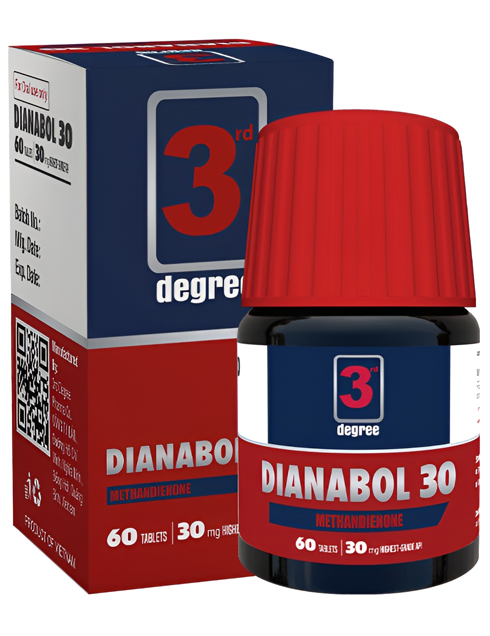 3rd Degree Tablet - 30mg, 60 Tabs | Cobalamin Fusion Technology, Muscle Growth, Androgenic Surge
