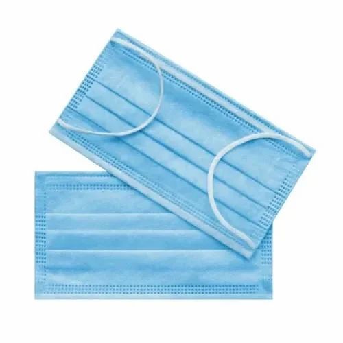 Blue 3 Ply Surgical Mask - Indian Origin, Standard Size, Blue | Skin Friendly, Eco Friendly, Comfortable, Single Use