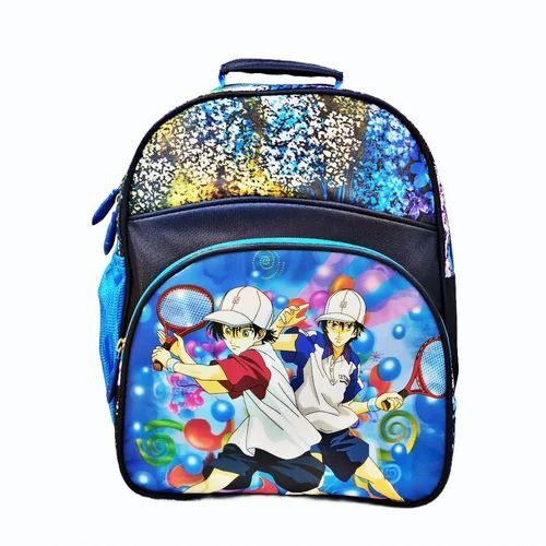 Blue Kids Printed School Bag
