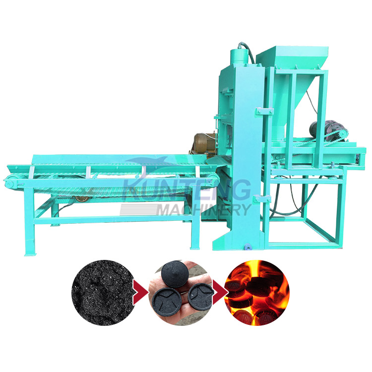 Coconut Shell Pine Needle Carbon Block Briquetting Machine - Briquette Size: Customized