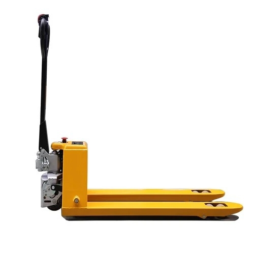 Electric Pallet Trucks - Yellow Battery Powered | Heavy Lifting Fast Operation Ergonomic Handle
