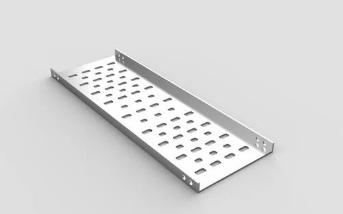 Perforated Cable Trays - Metalics GI 1-2mm Grey 90Â° Bending Angle Wire Gauge 18 Industrial Use