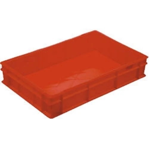 Red Plastic Crates - Plastic, All Sizes, Red | Lightweight, Durable, Impact Resistant, Weather Resistant, Stackable, Food Grade