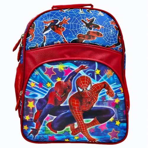 Spiderman Printed Kids Polyester School Bag